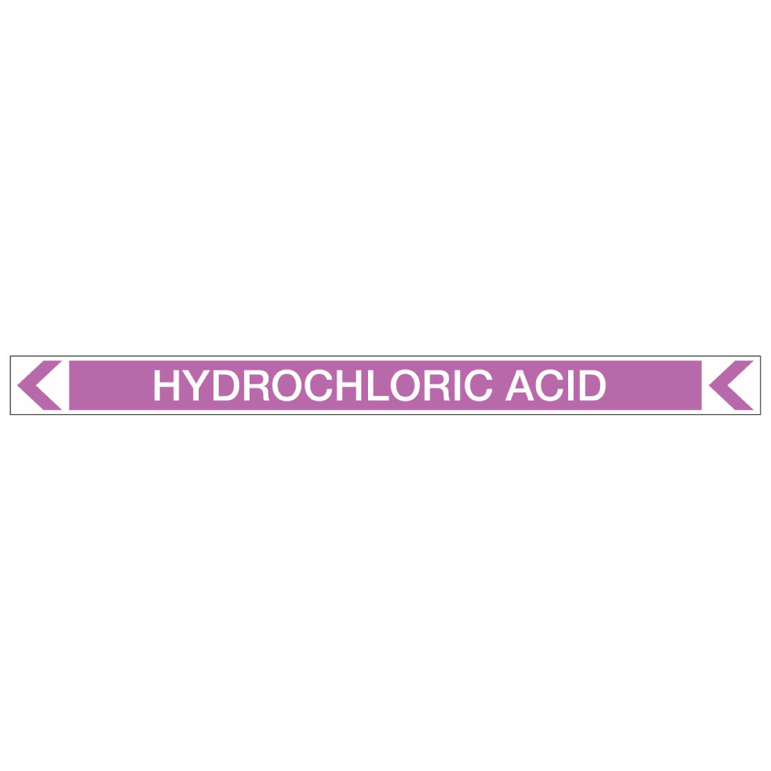 Pool/Spa - Hydrochloric Acid (Left) - Pipe Marker Sticker