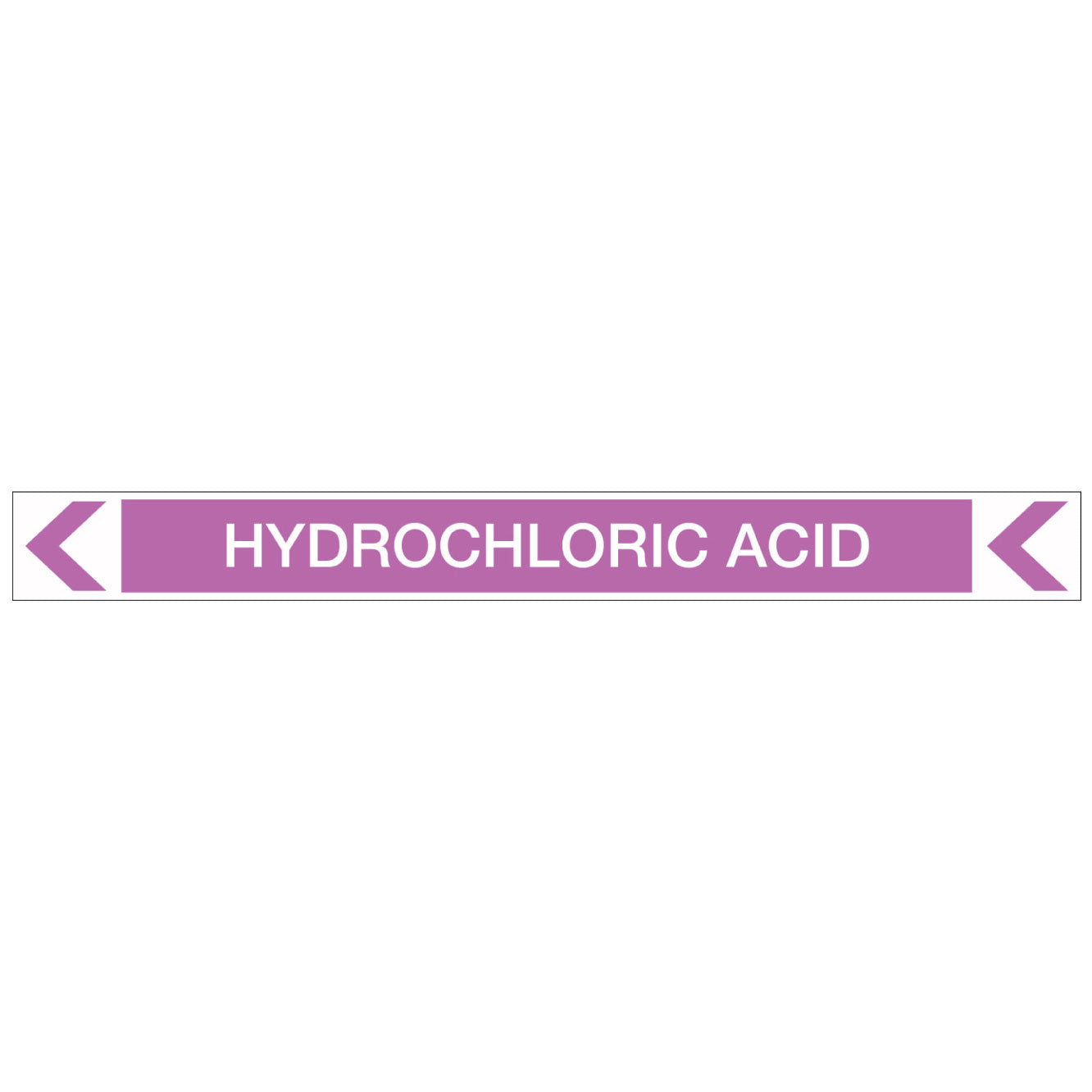 Pool/Spa - Hydrochloric Acid (Left) - Pipe Marker Sticker