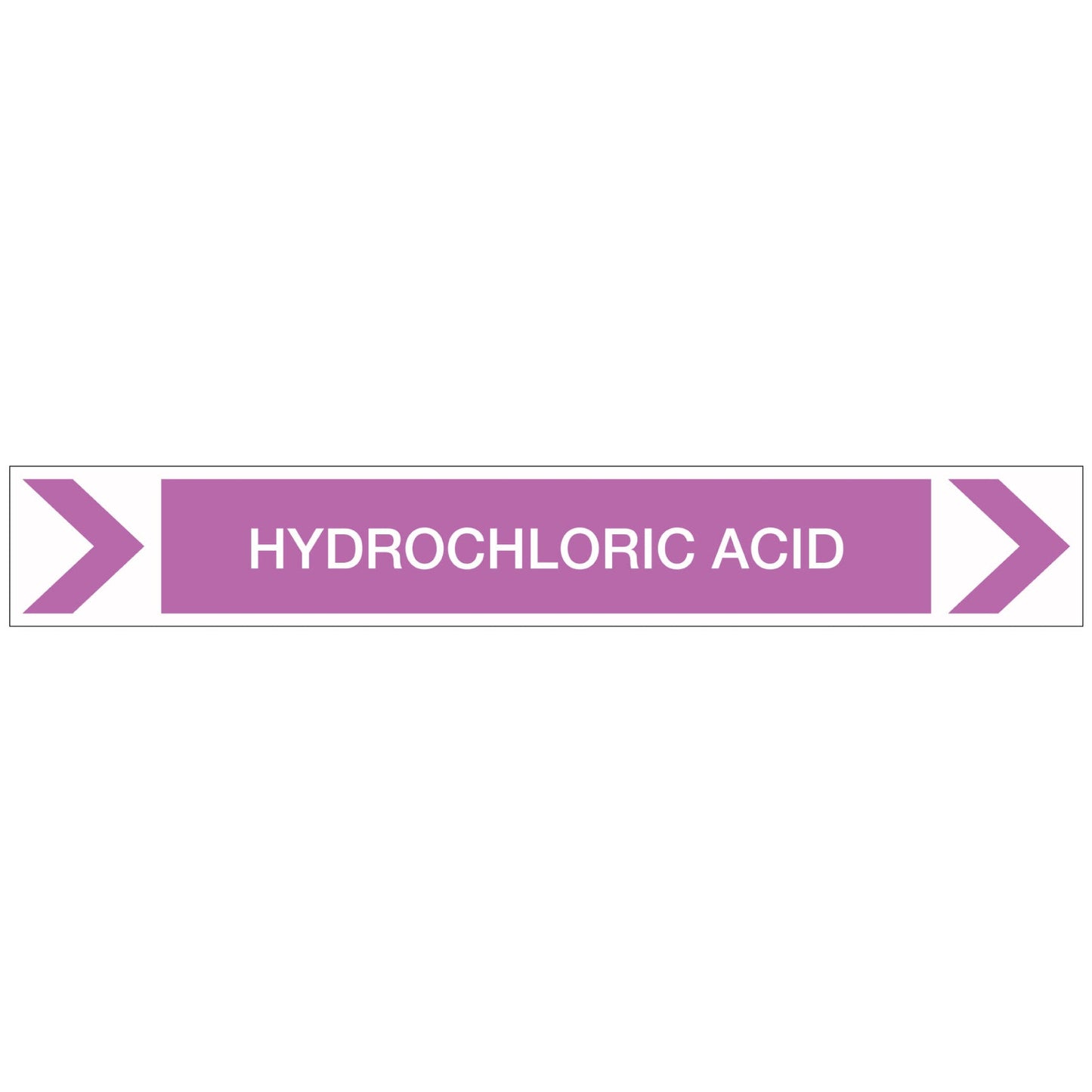 Pool/Spa - Hydrochloric Acid (Right) - Pipe Marker Sticker