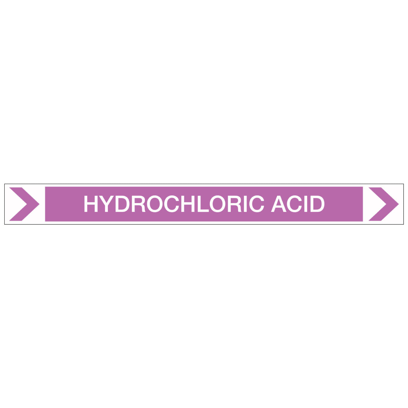 Pool/Spa - Hydrochloric Acid (Right) - Pipe Marker Sticker