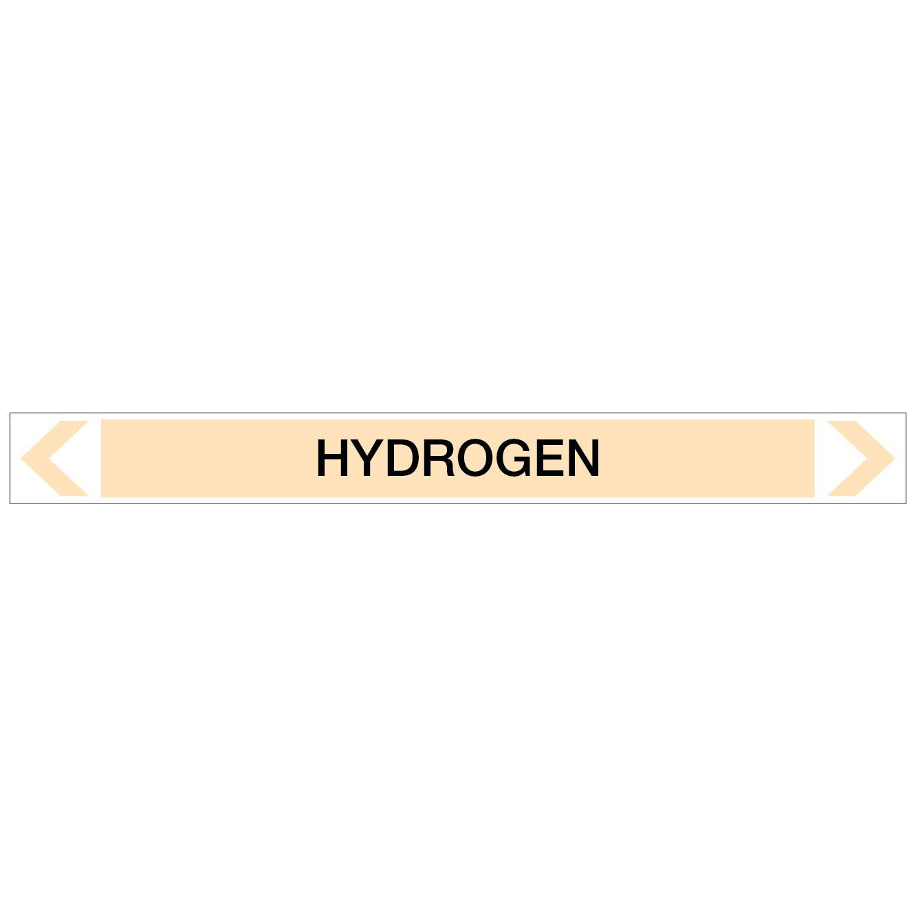 Gases - Hydrogen - Pipe Marker Sticker