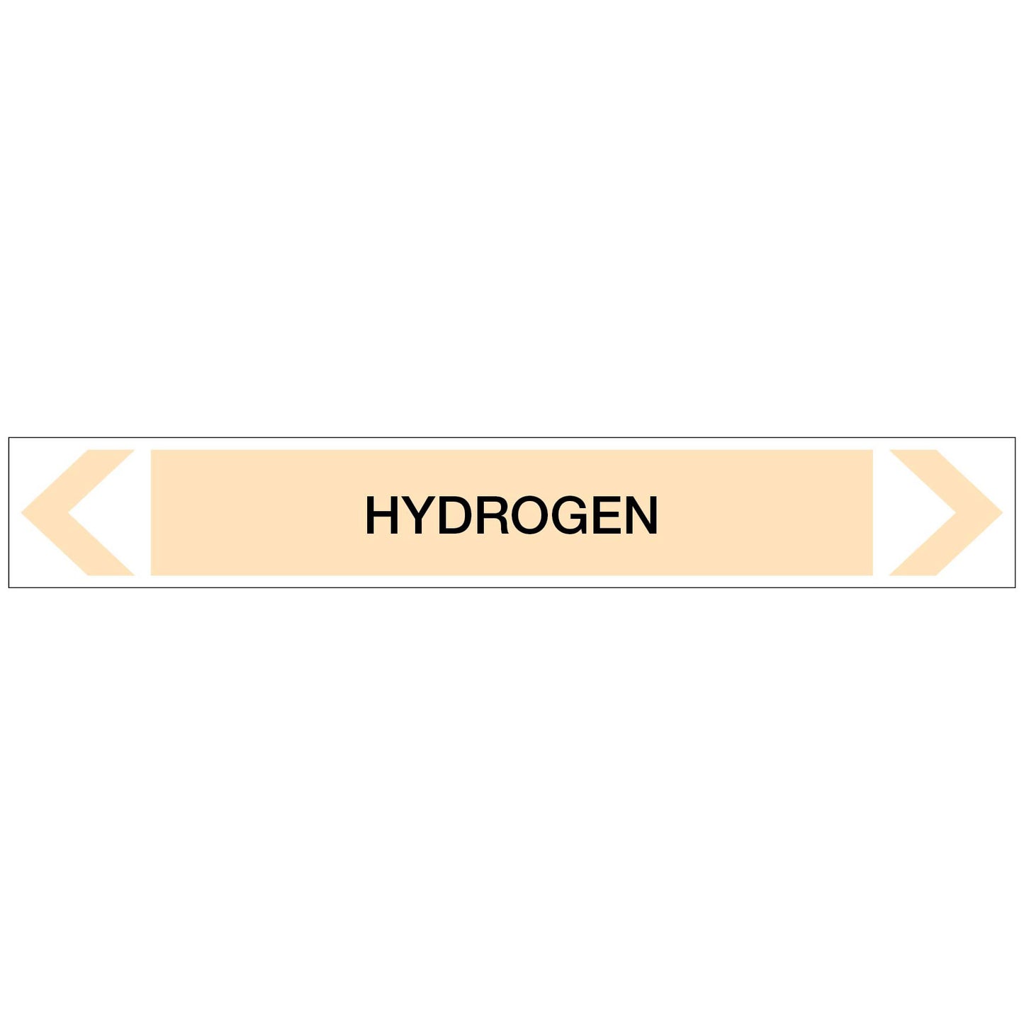 Gases - Hydrogen - Pipe Marker Sticker