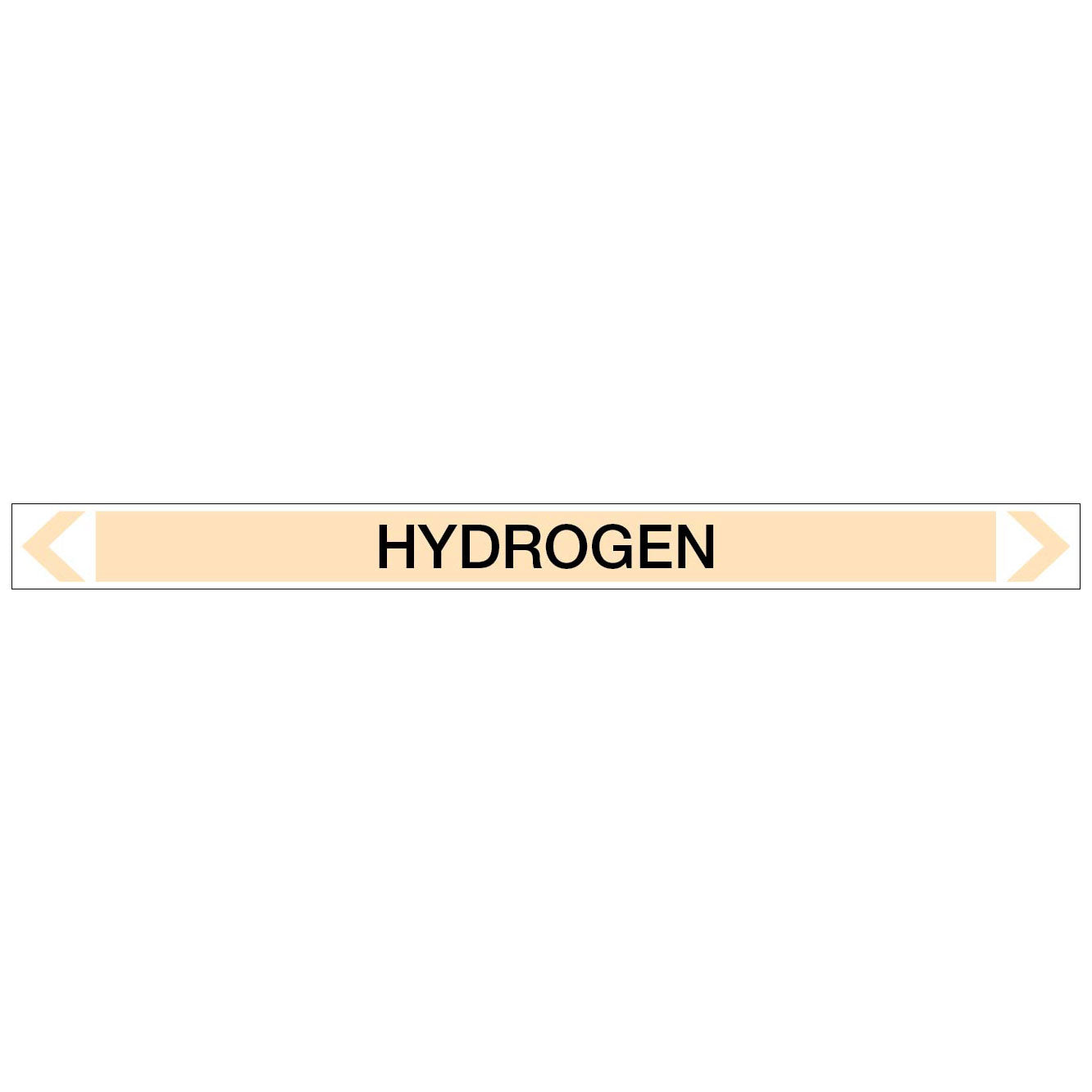 Gases - Hydrogen - Pipe Marker Sticker