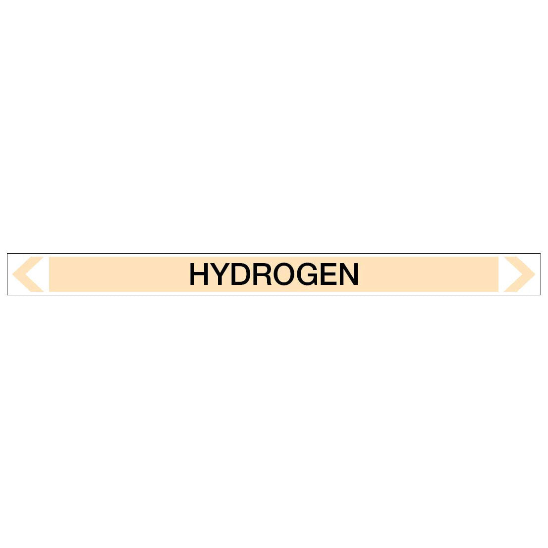 Gases - Hydrogen - Pipe Marker Sticker