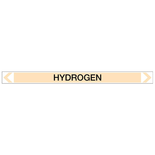 Gases - Hydrogen - Pipe Marker Sticker