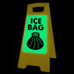 Glow In The Dark - Yellow A-Frame - Ice Bag