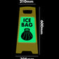 Glow In The Dark - Yellow A-Frame - Ice Bag