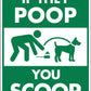 If They Poop You Scoop Wheelie Bin Stickers