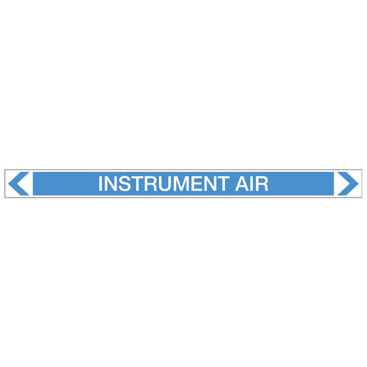 Air - Instrument Air - Pipe Marker Sticker