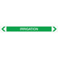 Water - Irrigation - Pipe Marker Sticker
