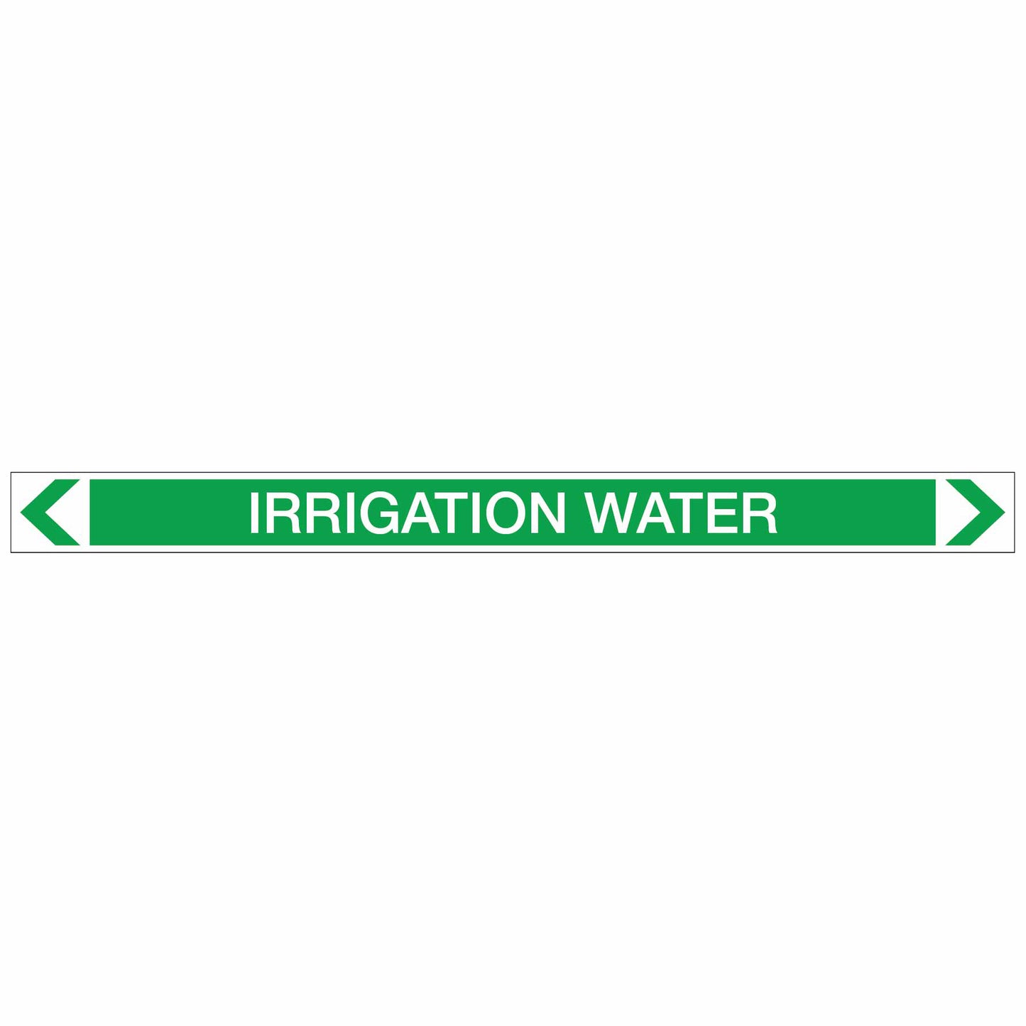 Water - Irrigation Water - Pipe Marker Sticker