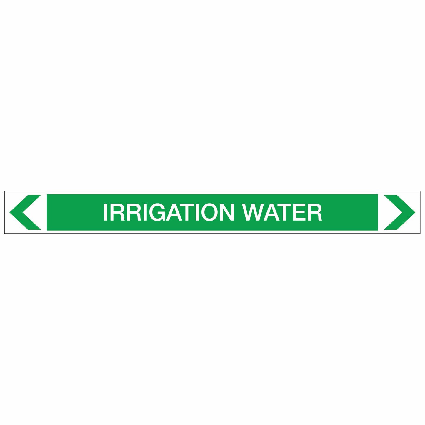 Water - Irrigation Water - Pipe Marker Sticker