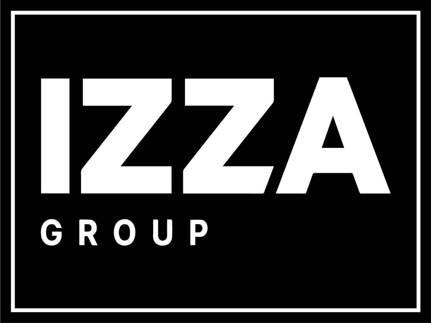 IZG Izza Group Logo Border Medium 600mm x 450mm Sign