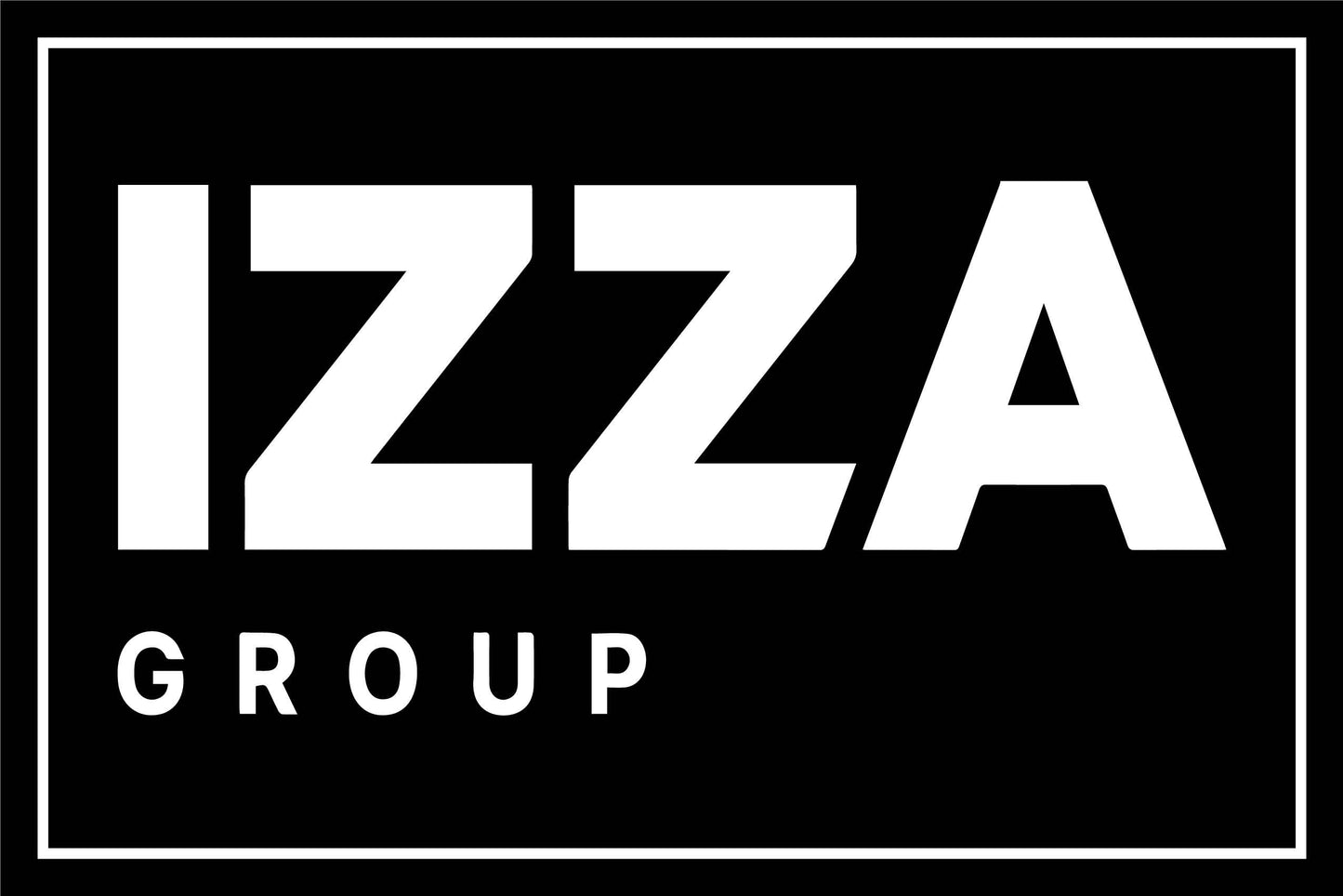 IZG Izza Group Logo Border Large 600mm x 900mm Sign