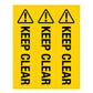 Keep Clear -  Corflute Bollard Cover