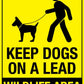 Keep Dogs On A Lead Wildlife Area Wheelie Bin Sticker