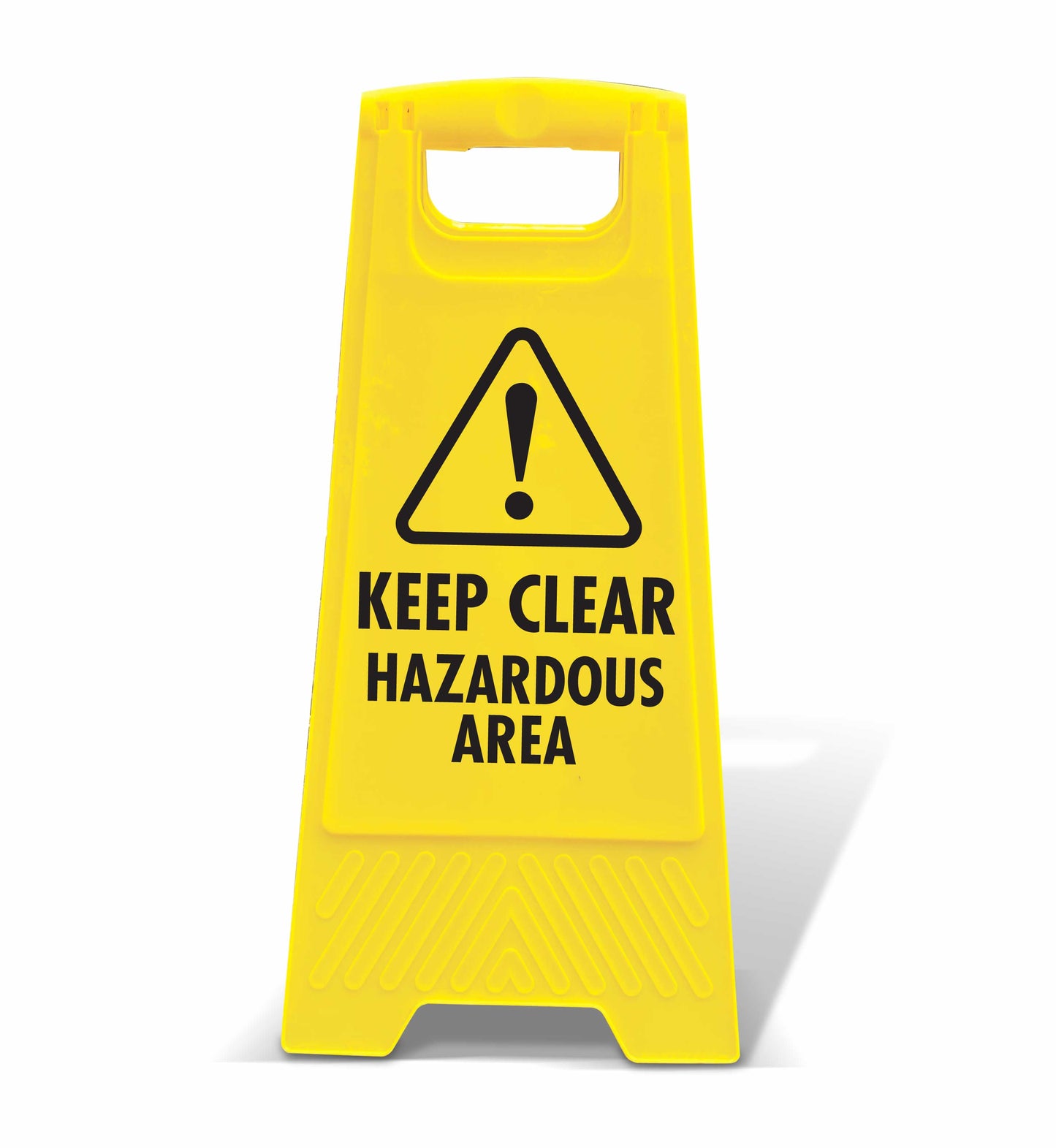 Yellow A-Frame - Keep Clear Hazardous Area