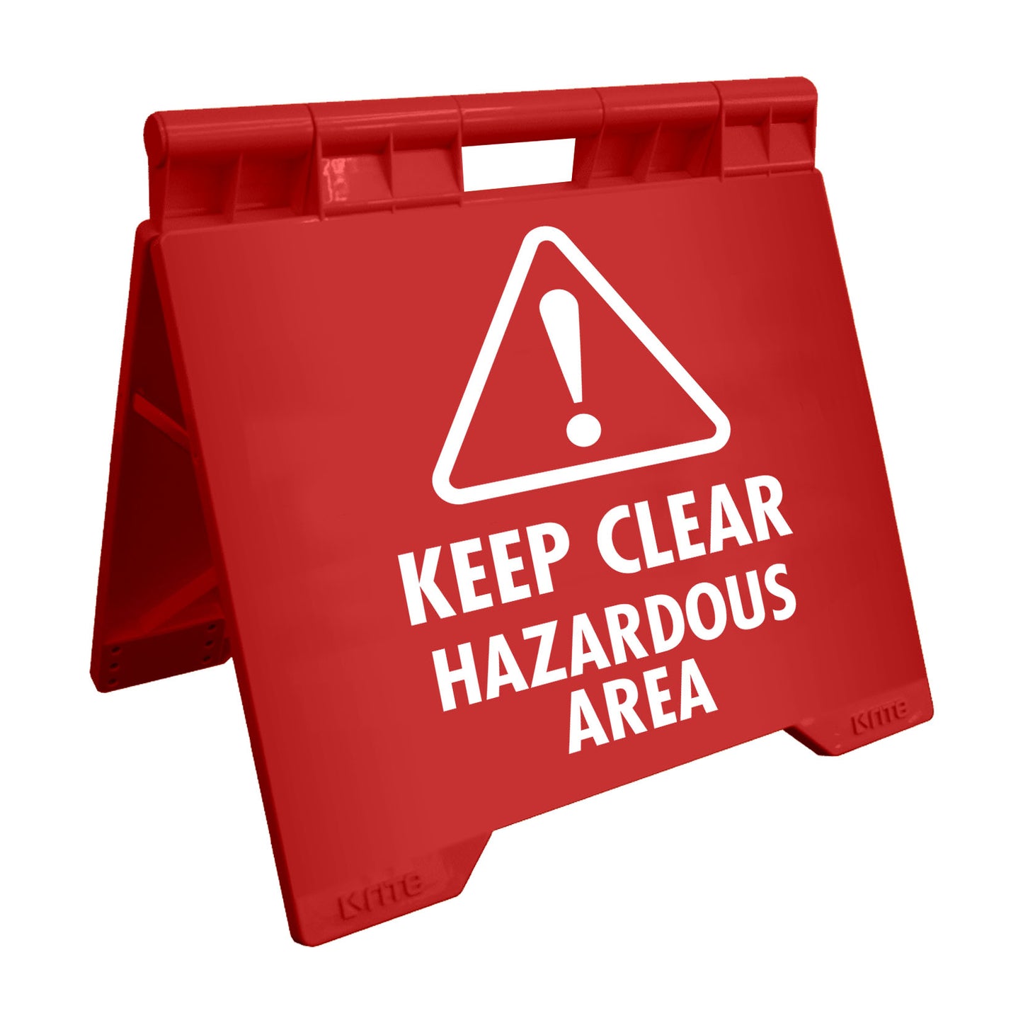 Keep Clear Hazardous Area - Evarite A-Frame Sign