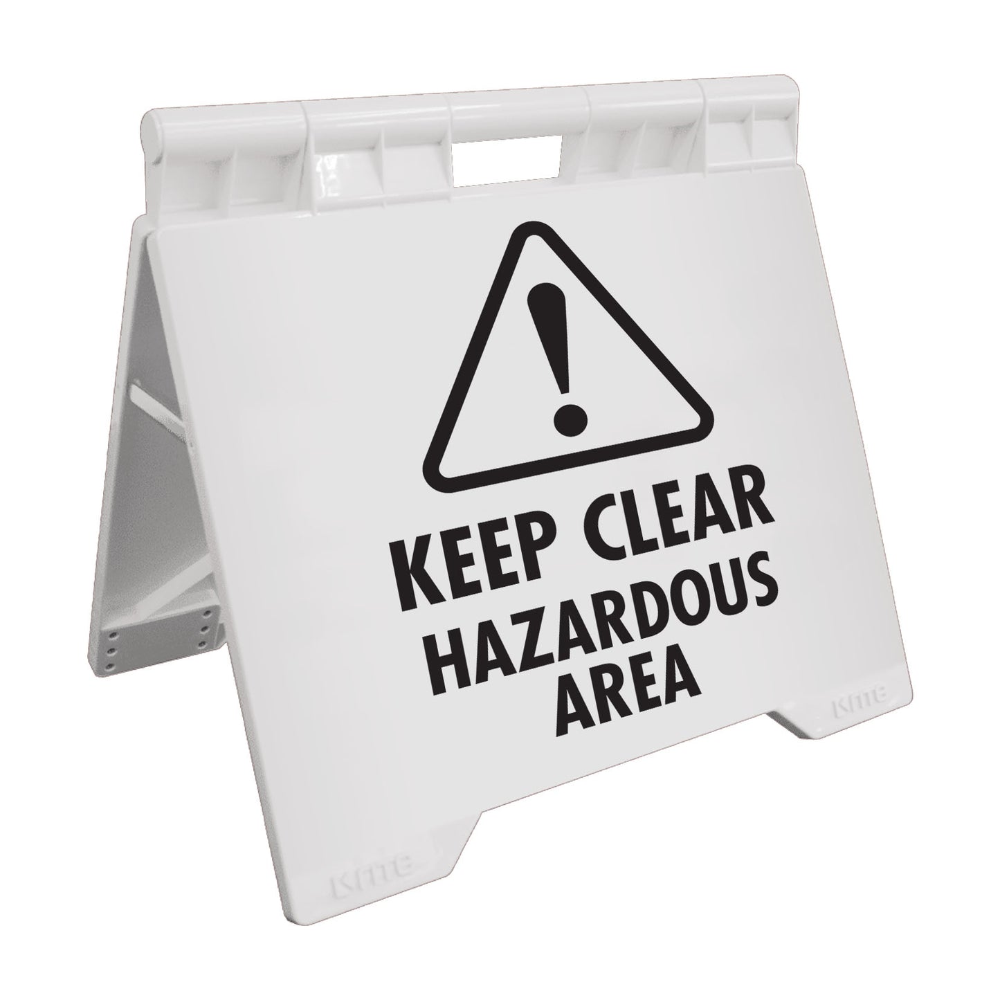 Keep Clear Hazardous Area - Evarite A-Frame Sign