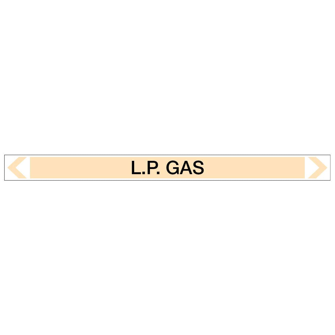 Gases - L.P. Gas - Pipe Marker Sticker