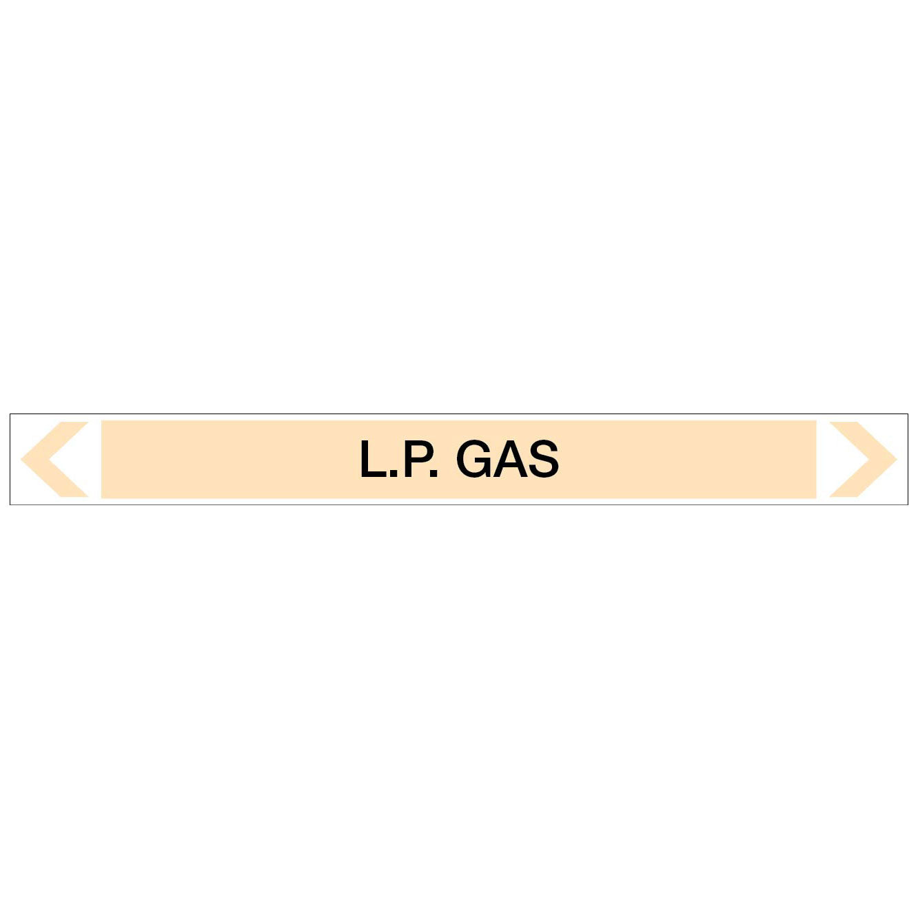 Gases - L.P. Gas - Pipe Marker Sticker