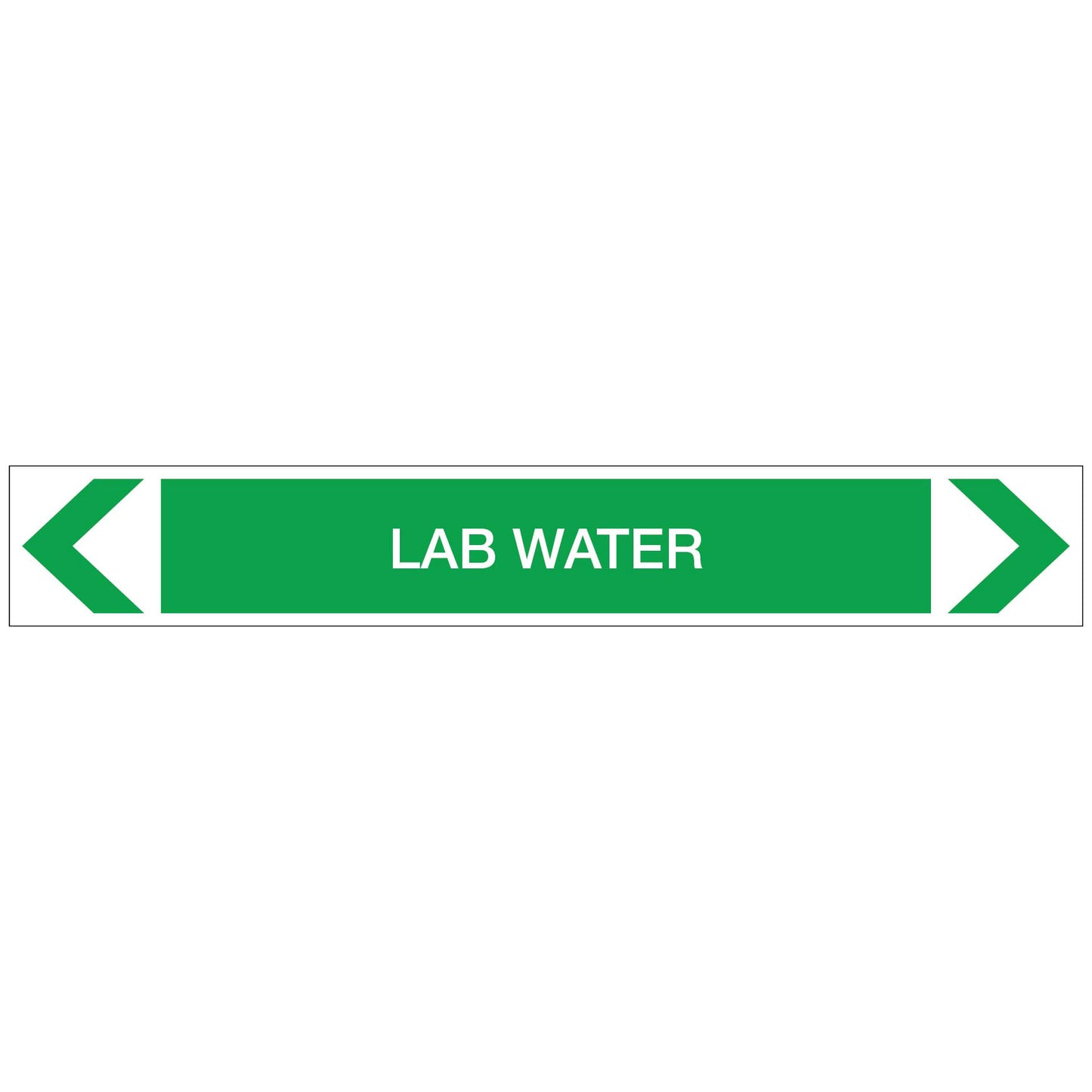 Water - Lab Water - Pipe Marker Sticker