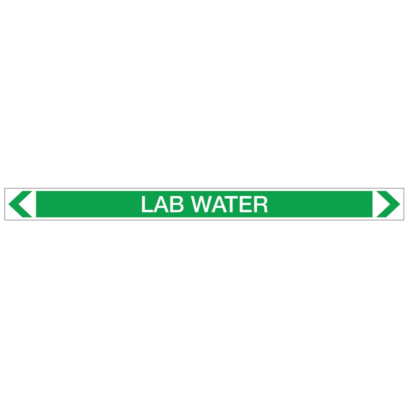 Water - Lab Water - Pipe Marker Sticker