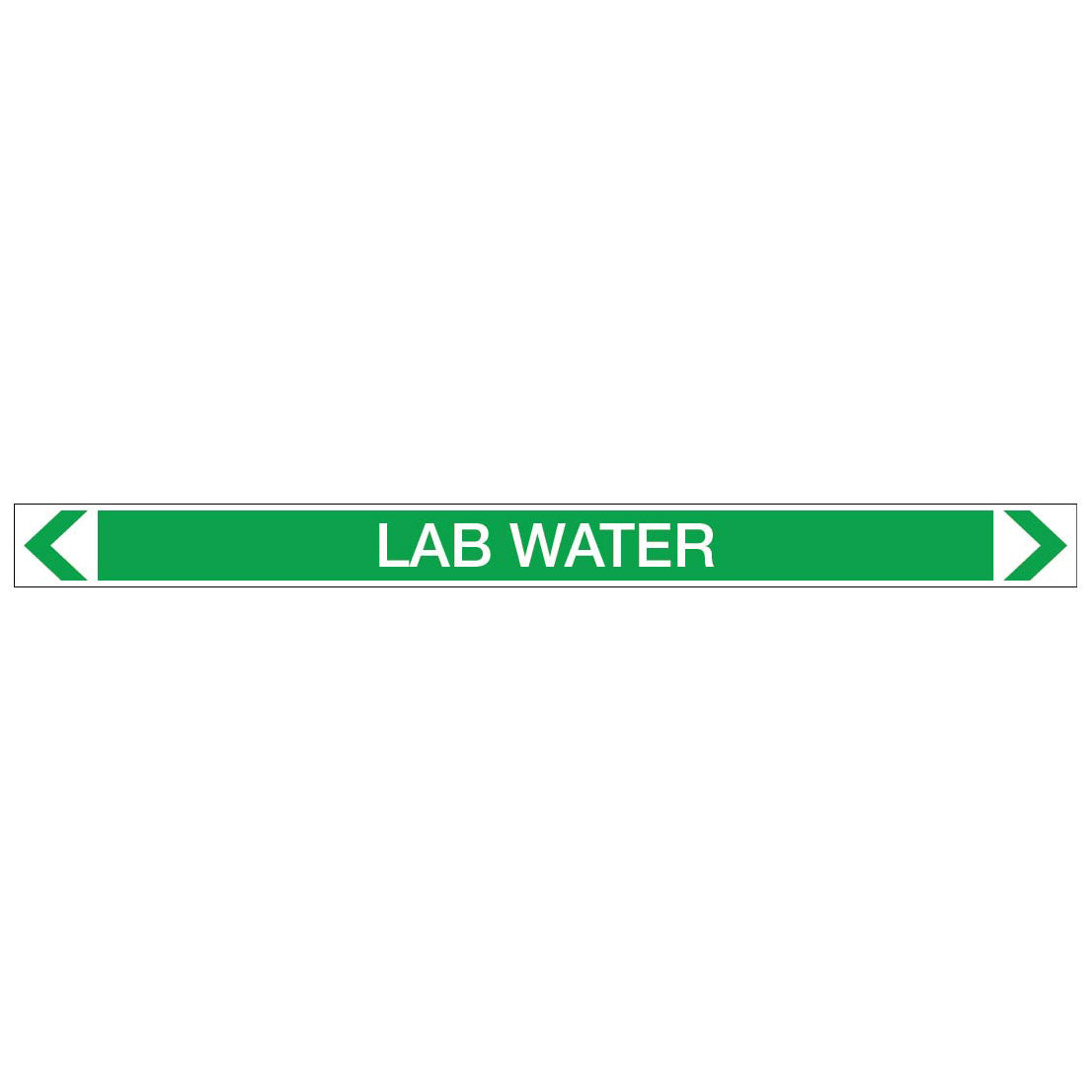 Water - Lab Water - Pipe Marker Sticker