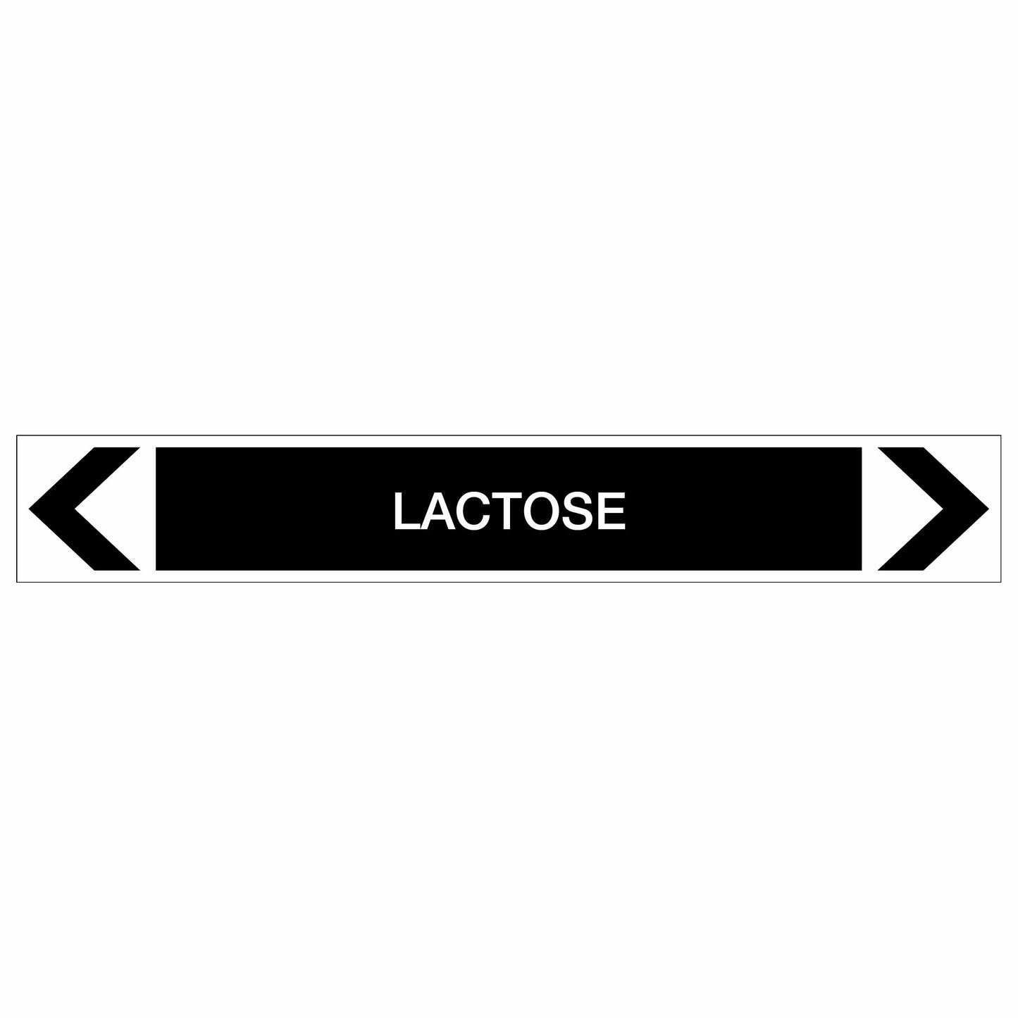 Miscellaneous - Lactose - Pipe Marker Sticker