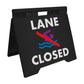 Lane Closed - Evarite A-Frame Sign