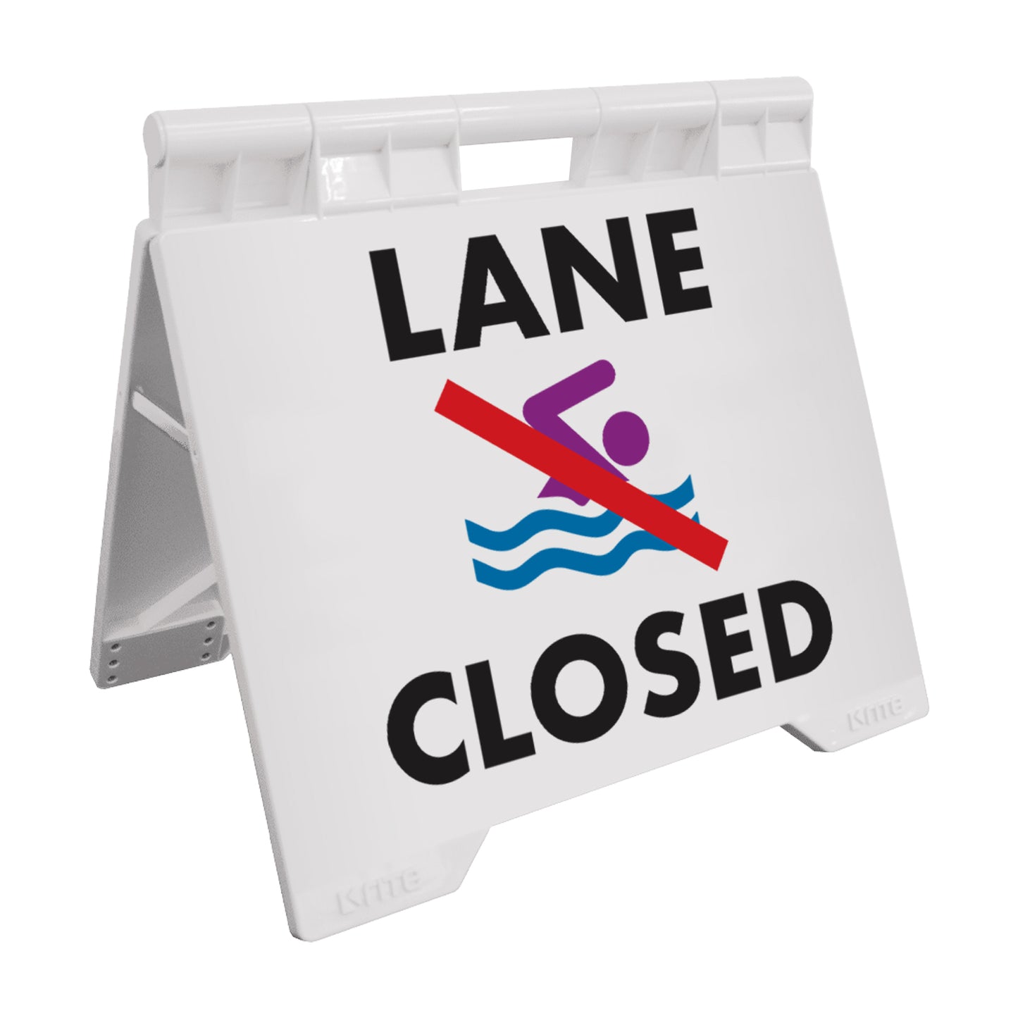 Lane Closed - Evarite A-Frame Sign