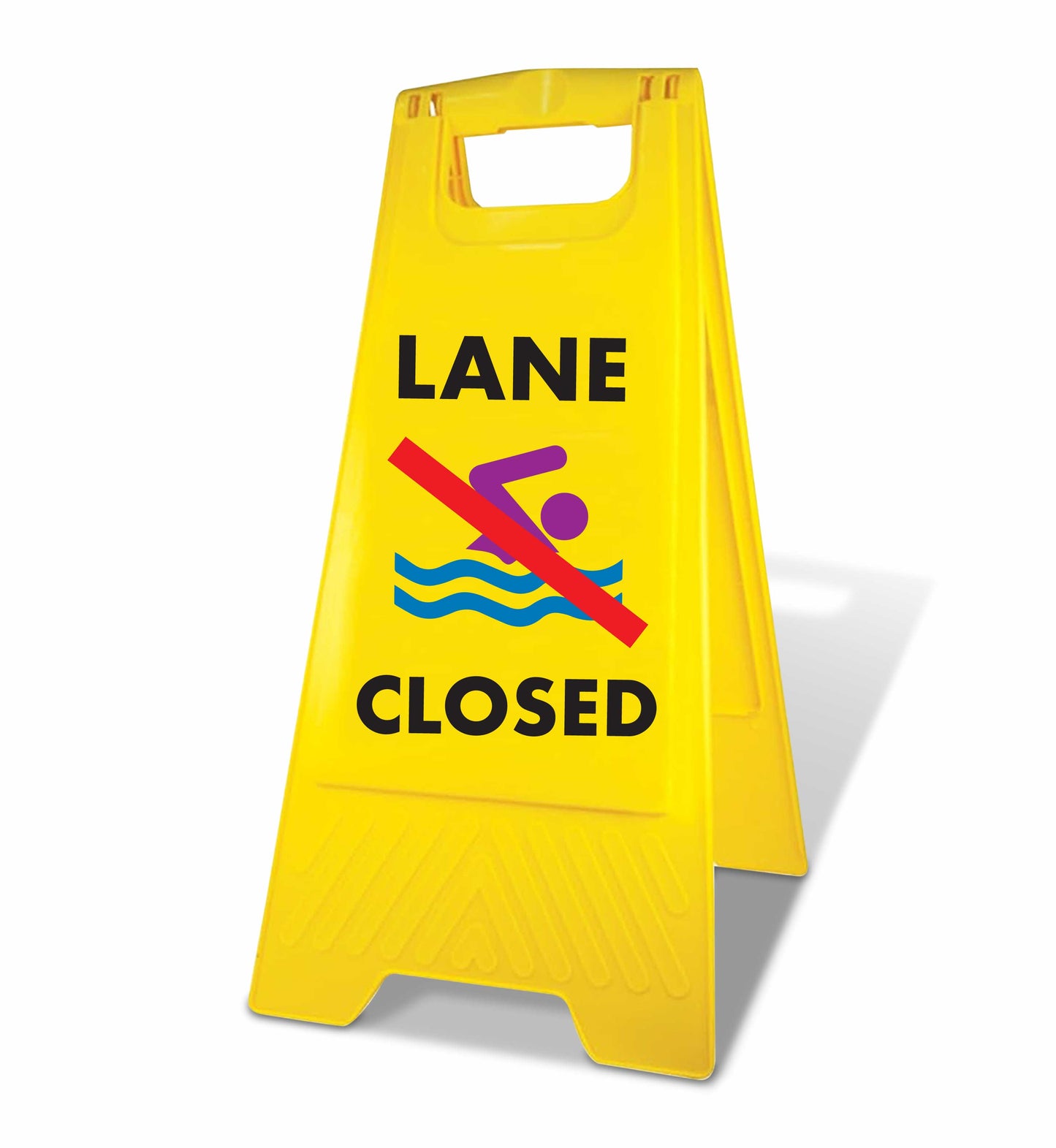 Yellow A-Frame - Lane Closed