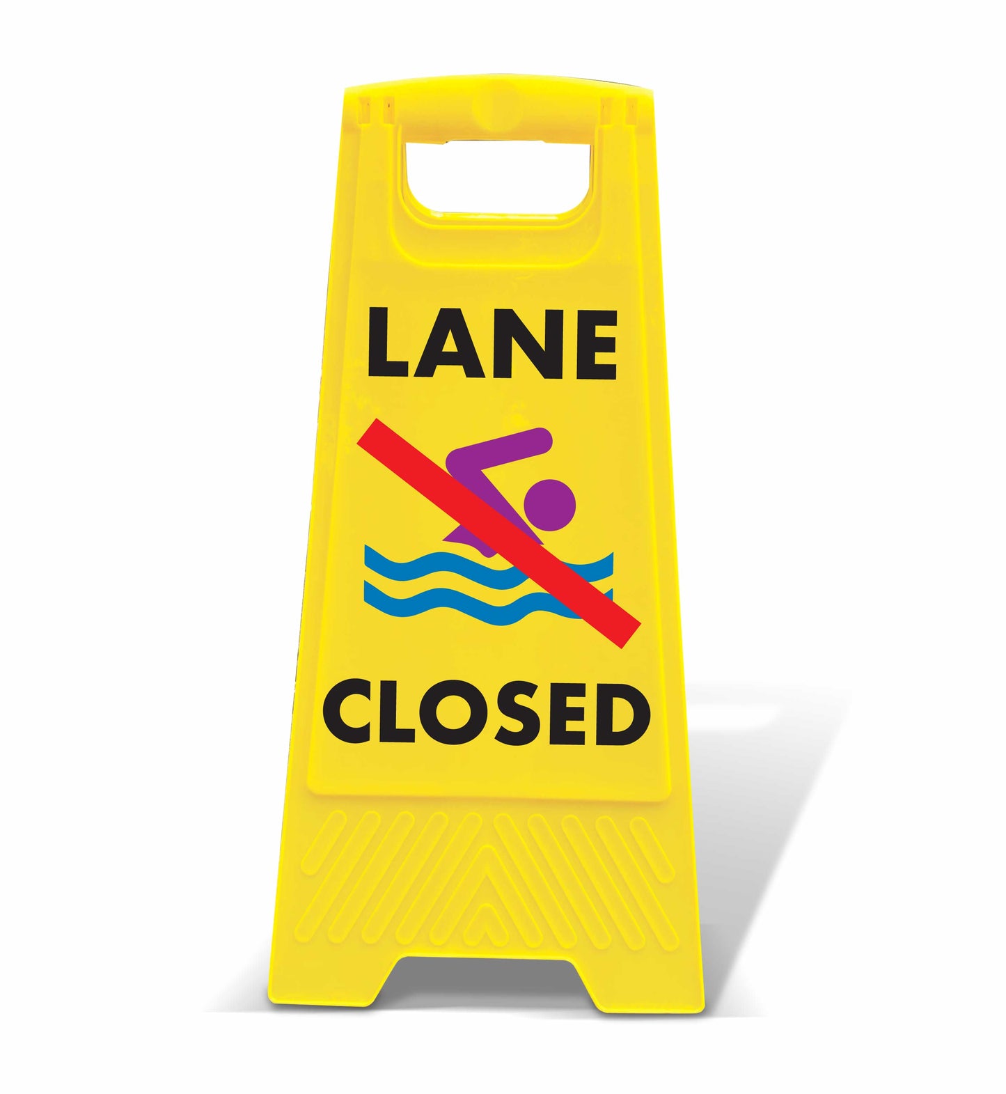 Yellow A-Frame - Lane Closed