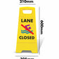 Yellow A-Frame - Lane Closed