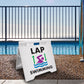 Lap Swimming - Evarite A-Frame Sign