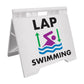 Lap Swimming - Evarite A-Frame Sign