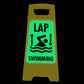 Glow In The Dark - Yellow A-Frame - Lap Swimming