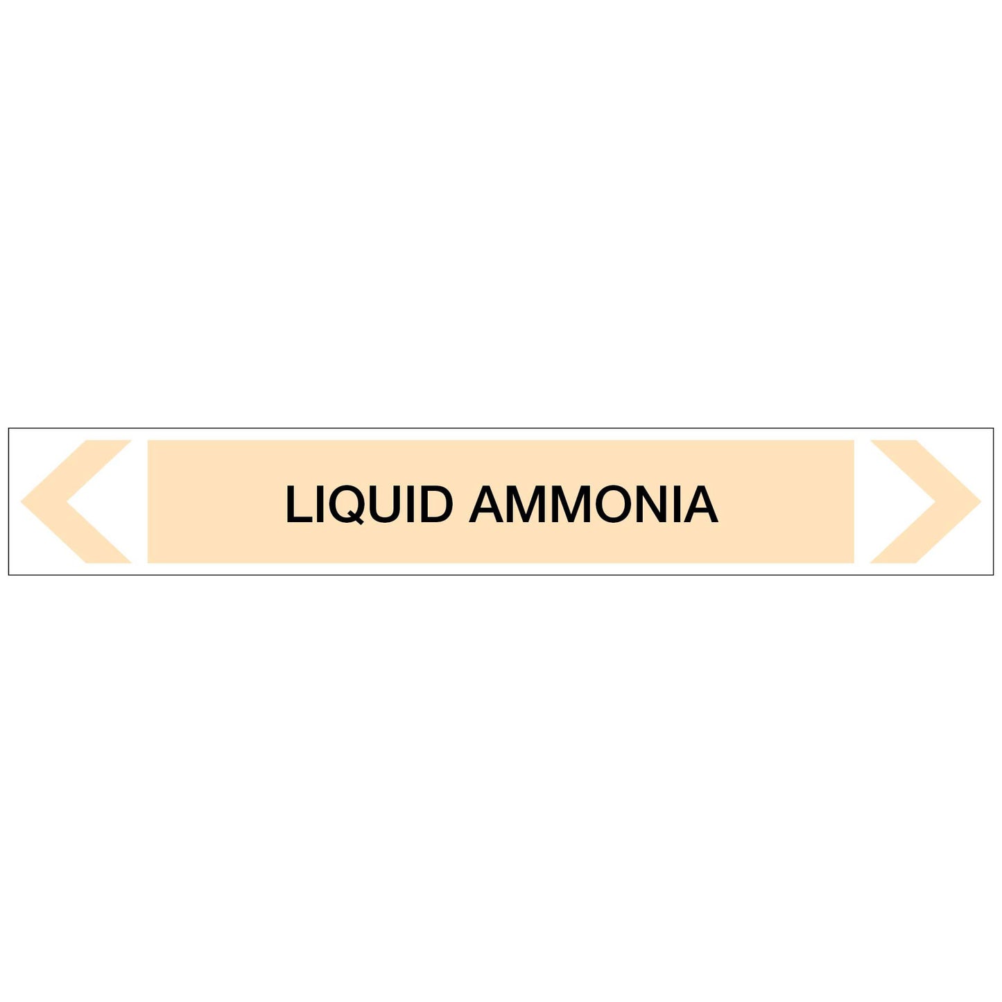 Gases - Liquid Ammonia - Pipe Marker Sticker