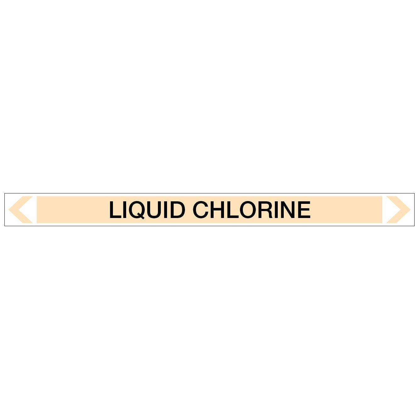 Gases - Liquid Chlorine - Pipe Marker Sticker