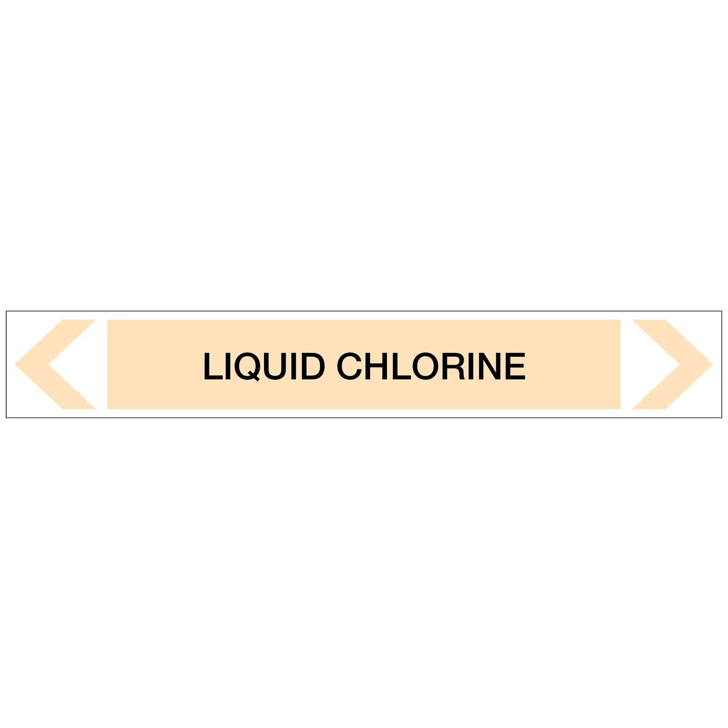 Gases - Liquid Chlorine - Pipe Marker Sticker