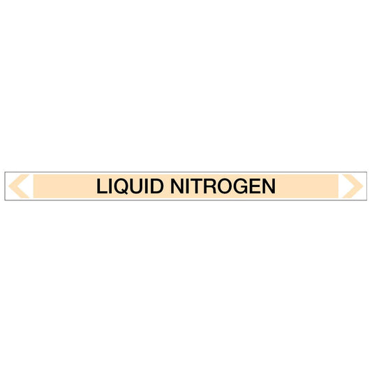 Gases - Liquid Nitrogen - Pipe Marker Sticker