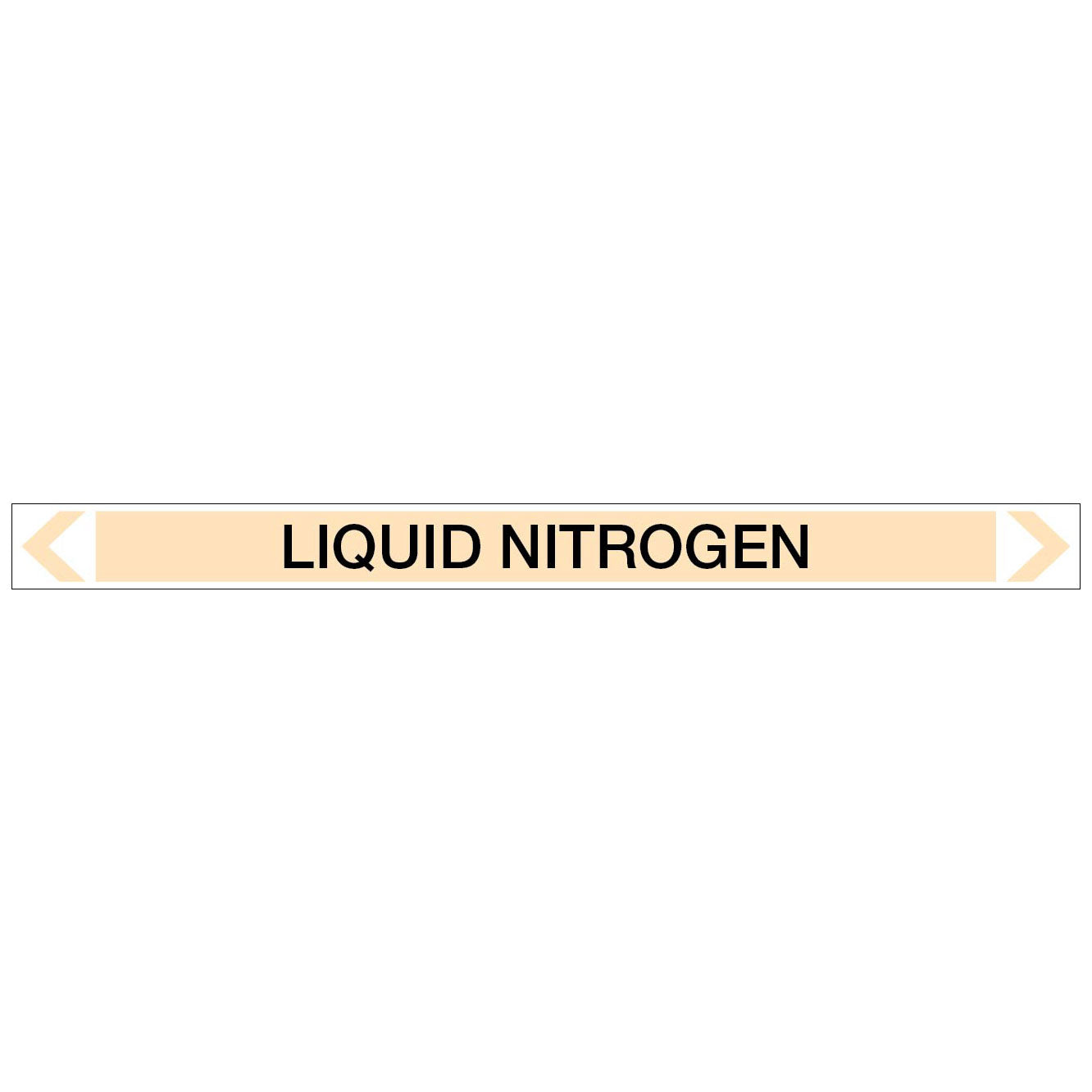 Gases - Liquid Nitrogen - Pipe Marker Sticker