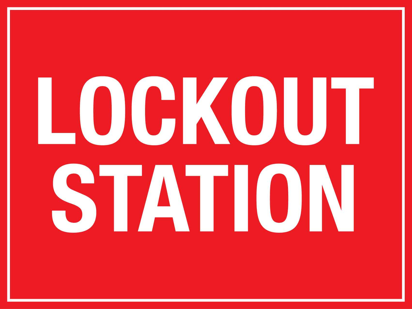 Lockout Station Sign