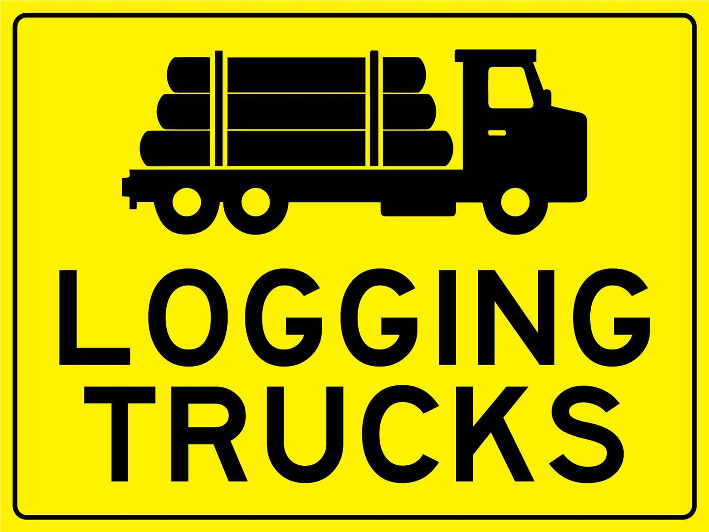 Logging Trucks Sign