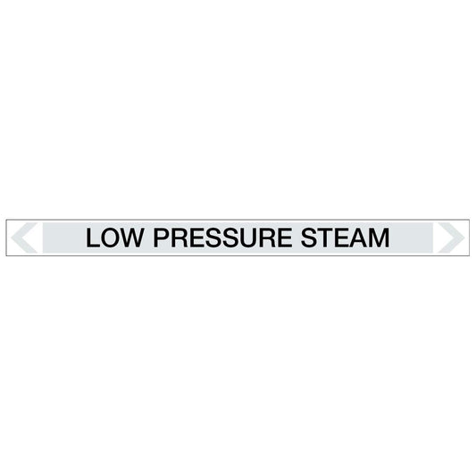 Steam - Low Pressure Steam - Pipe Marker Sticker
