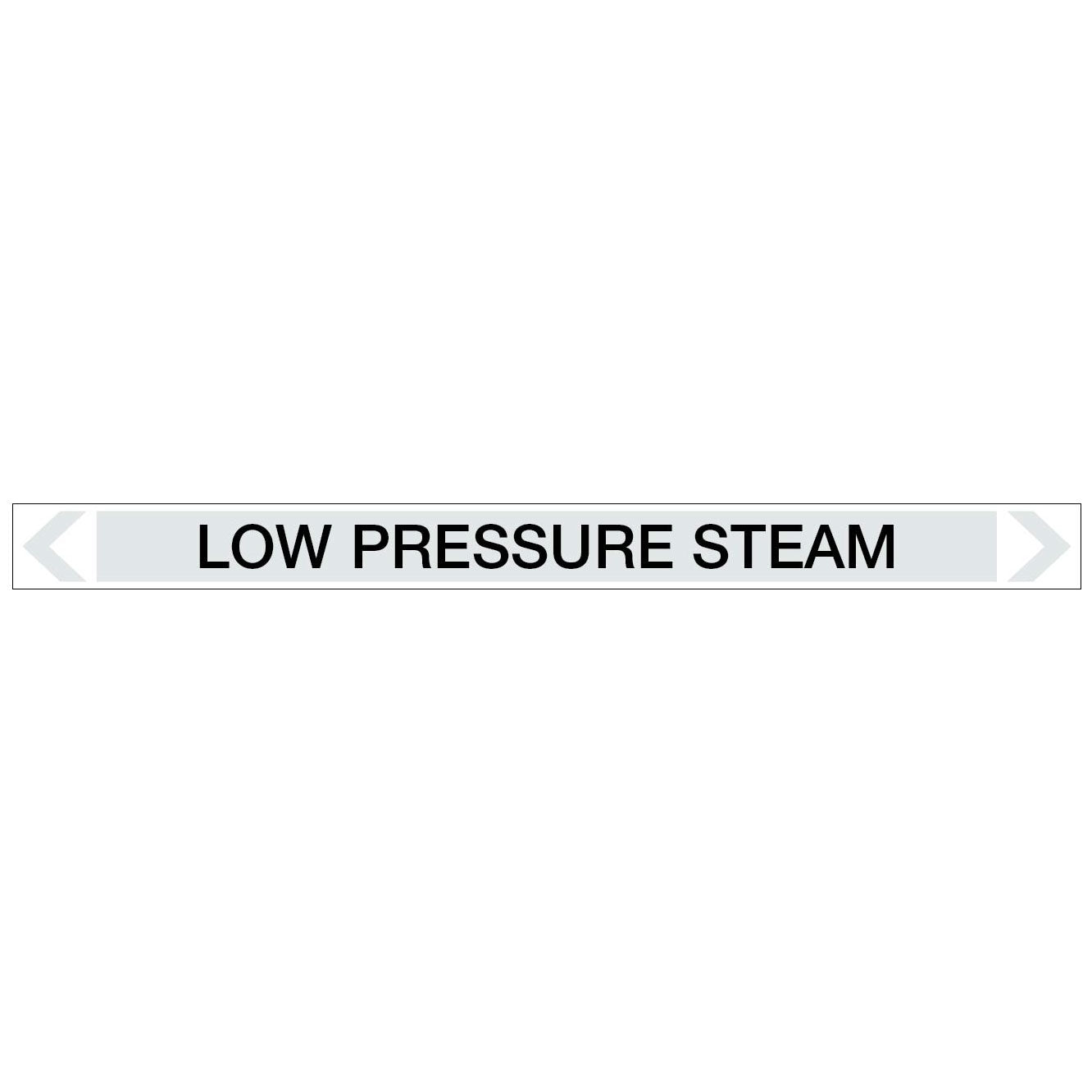 Steam - Low Pressure Steam - Pipe Marker Sticker