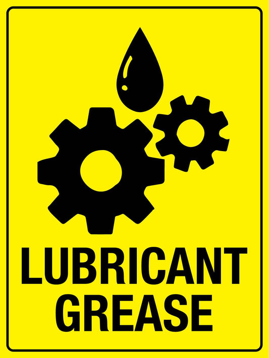 Lubricant Grease Sign