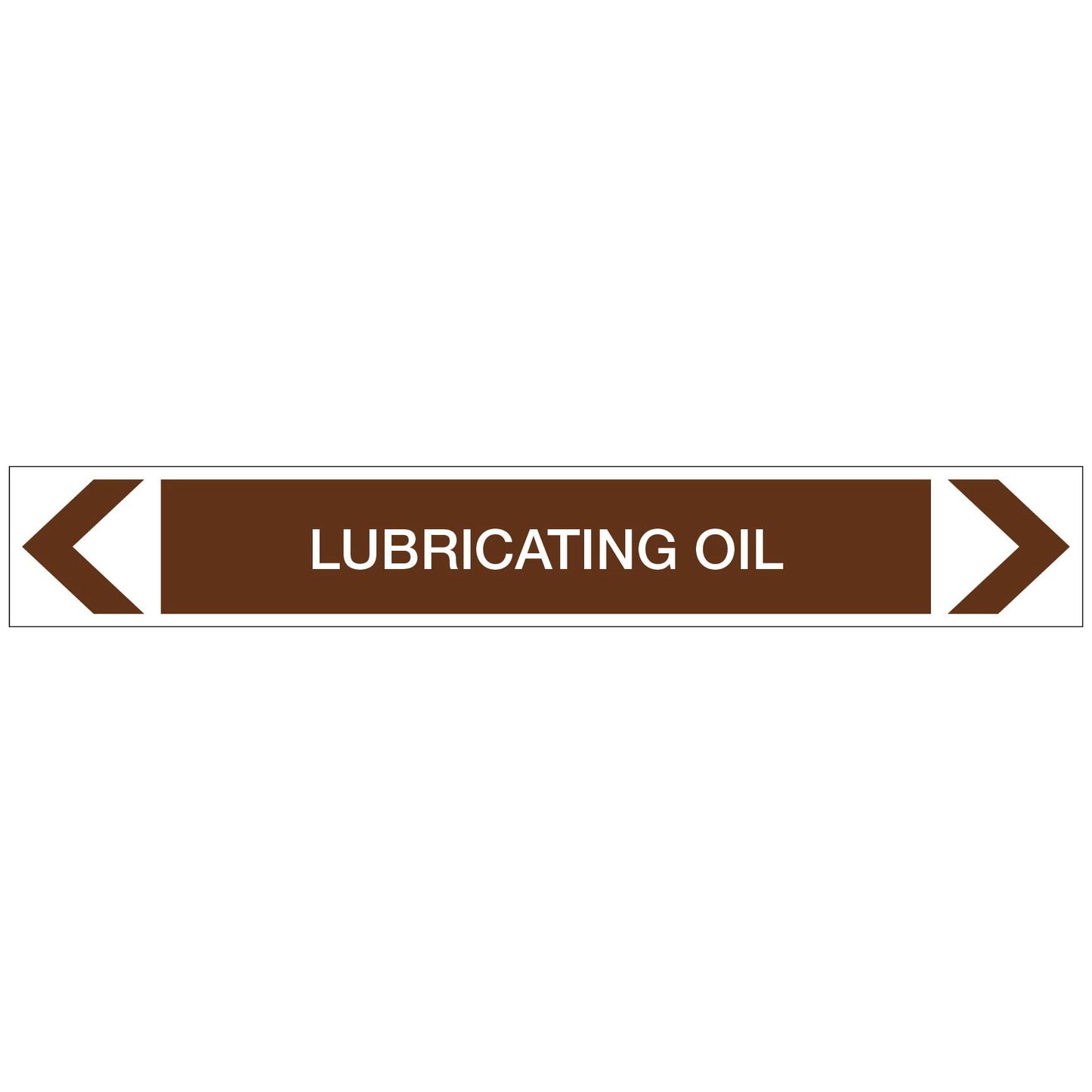 Oils - Lubricating Oil - Pipe Marker Sticker