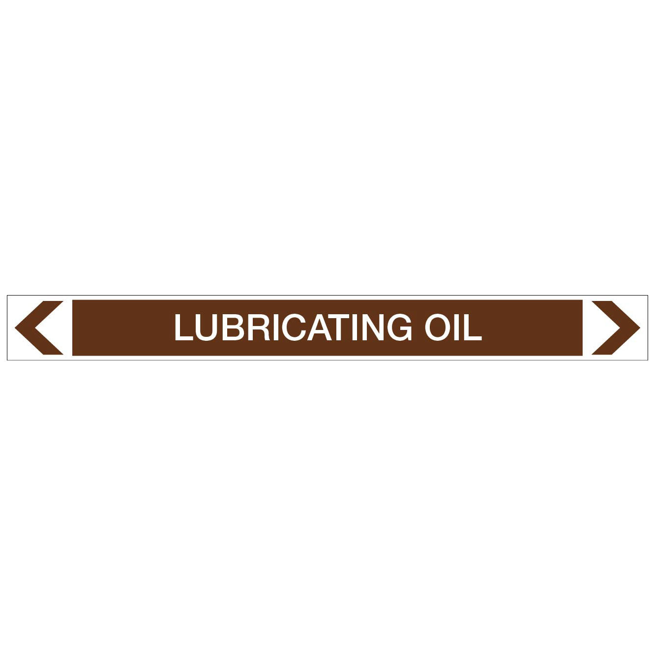Oils - Lubricating Oil - Pipe Marker Sticker