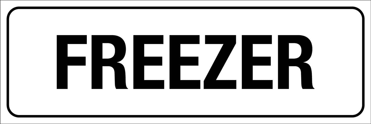 MB Freezer Sign 600mm x 200mm